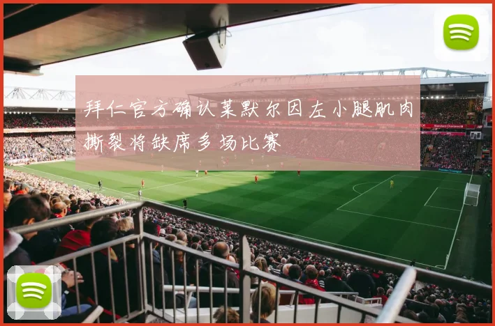 拜仁官方确认莱默尔因左小腿肌肉撕裂将缺席多场比赛